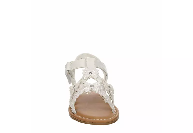 Cupcake Couture Girls Infant Sugarfly Sandal - White 5 Cupcake Couture Girls Infant Sugarfly Sandal - White - Image 3