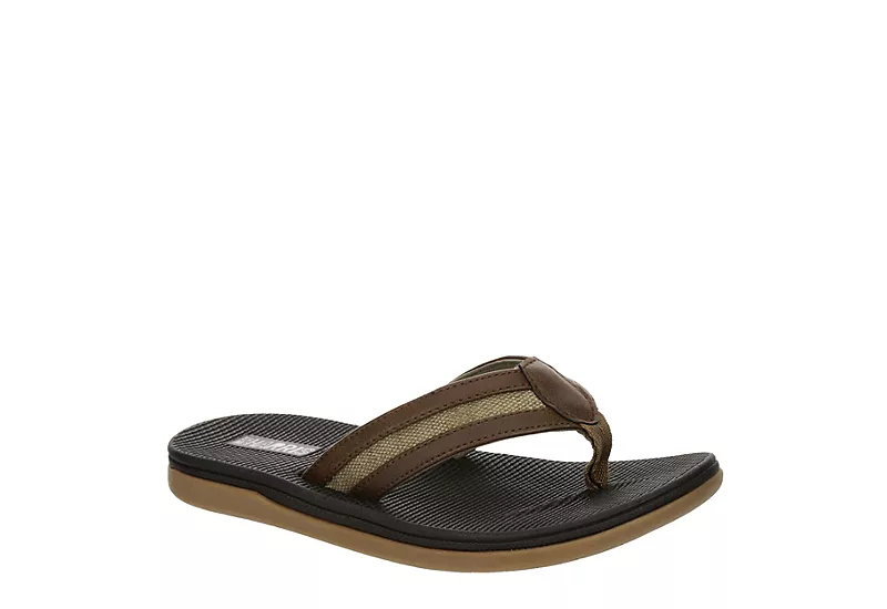 West Harris Boys Cove Flip Flop Sandal - Brown 3 West Harris Boys Cove Flip Flop Sandal - Brown