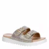 Sophie17 Girls Jifa Footbed Sandal - Rose Gold
