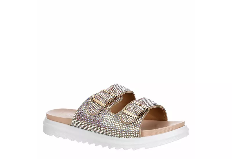 Sophie17 Girls Jifa Footbed Sandal - Rose Gold 3 Sophie17 Girls Jifa Footbed Sandal - Rose Gold