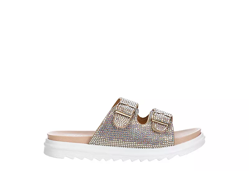 Sophie17 Girls Jifa Footbed Sandal - Rose Gold 4 Sophie17 Girls Jifa Footbed Sandal - Rose Gold - Image 2