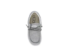 Heydude Boys Wally Youth Slip On Sneaker - Grey -Shoe Sales Store US 01 702296 05