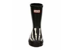 Hunter Boots Llc Boys Infant First Classic Skeleton Print Rain Boot - Black -Shoe Sales Store US 01 702388 02