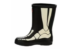 Hunter Boots Llc Boys Infant First Classic Skeleton Print Rain Boot - Black -Shoe Sales Store US 01 702388 03