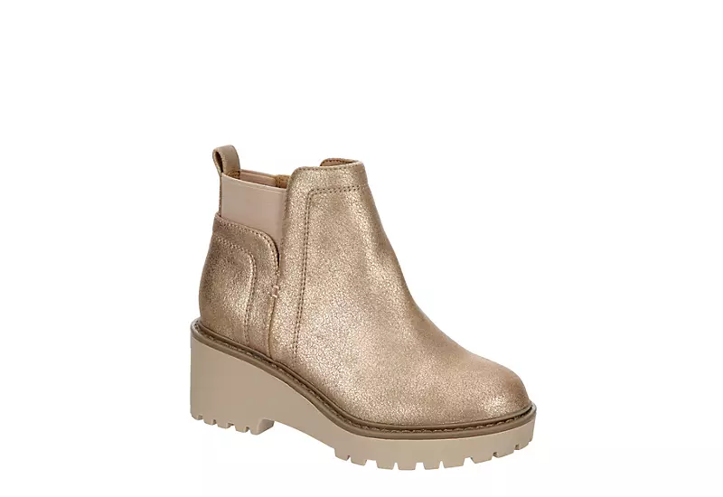 Dv By Dolce Vita Girls Fury Wedge Bootie - Rose Gold 3 Dv By Dolce Vita Girls Fury Wedge Bootie - Rose Gold