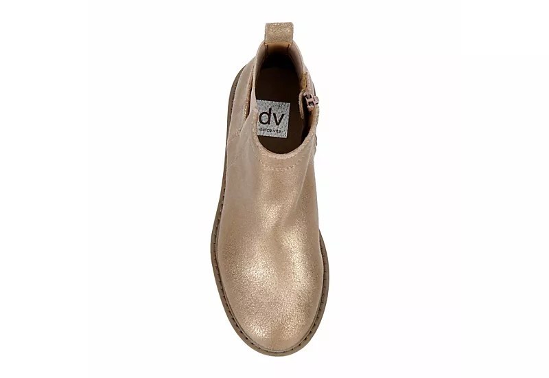 Dv By Dolce Vita Girls Fury Wedge Bootie - Rose Gold 8 Dv By Dolce Vita Girls Fury Wedge Bootie - Rose Gold - Image 6