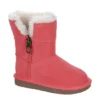 Koolaburra By Ugg Girls Infant Aribel Short Fur Boot - Pink -Shoe Sales Store US 01 702447 00