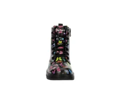 Skechers Girls Gravlen Combat Boot - Black -Shoe Sales Store US 01 702463 02