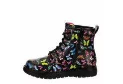 Skechers Girls Gravlen Combat Boot - Black -Shoe Sales Store US 01 702463 03