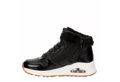 Skechers Girls Uno Cozy On Air Sneaker - Black -Shoe Sales Store US 01 702467 03