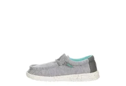 Heydude Boys Wally Youth Slip On Sneaker - Grey -Shoe Sales Store US 01 702473 03