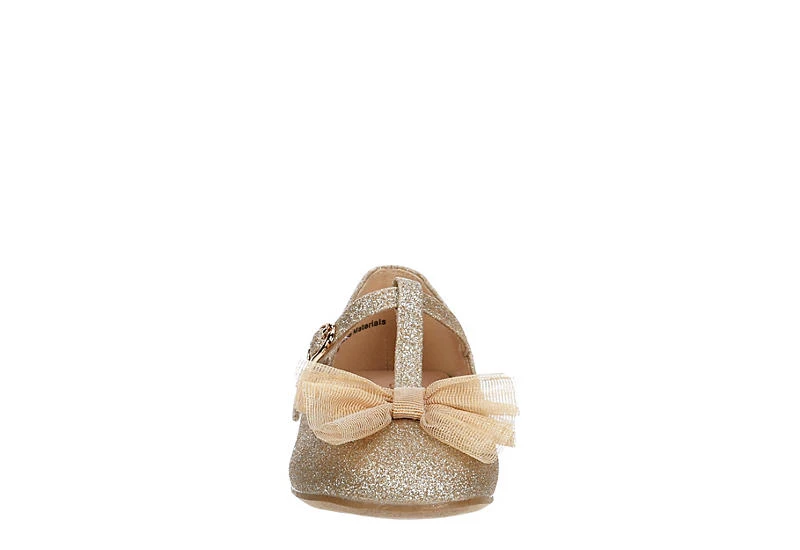 Cupcake Couture Girls Infant Bowtiful Flat - Gold 5 Cupcake Couture Girls Infant Bowtiful Flat - Gold - Image 3