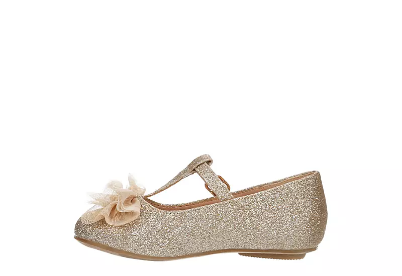 Cupcake Couture Girls Infant Bowtiful Flat - Gold 6 Cupcake Couture Girls Infant Bowtiful Flat - Gold - Image 4