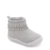 Stride Rite Girls Infant Crib Bianca Boot - Grey 2 Stride Rite Girls Infant Crib Bianca Boot - Grey -Shoe Sales Store US 01 702617 00