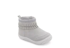 Stride Rite Girls Infant Crib Bianca Boot - Grey