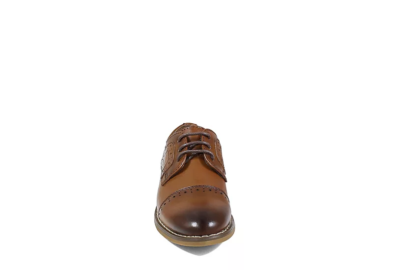 Stacy Adams Boys Infant Dickinson Oxford - Cognac 5 Stacy Adams Boys Infant Dickinson Oxford - Cognac - Image 3