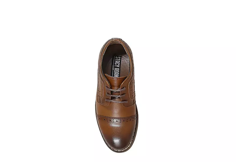 Stacy Adams Boys Infant Dickinson Oxford - Cognac 8 Stacy Adams Boys Infant Dickinson Oxford - Cognac - Image 6