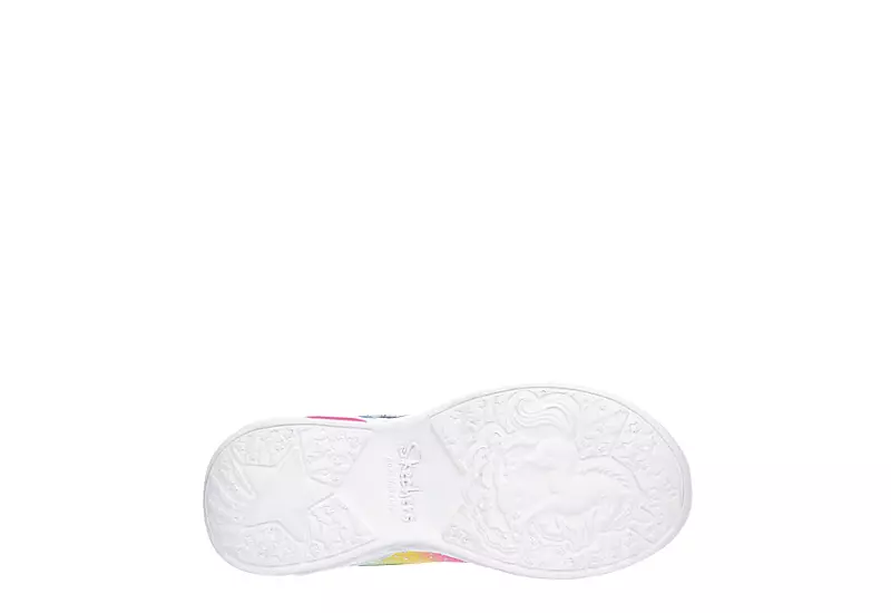 Skechers Girls Unicorn Dreams Light Up Sneaker - Light Blue 9 Skechers Girls Unicorn Dreams Light Up Sneaker - Light Blue - Image 7