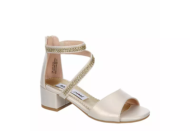 Rachel Shoes Girls Felicia Dress Heel - Beige 3 Rachel Shoes Girls Felicia Dress Heel - Beige