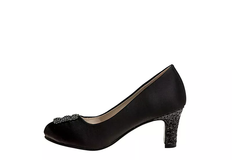 Badgley Mischka Girls O-bm89861nblk Dress Pump - Black 6 Badgley Mischka Girls O-bm89861nblk Dress Pump - Black - Image 4