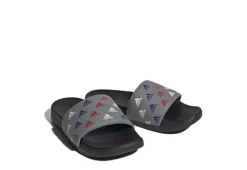 Adidas Boys Adilette Comfort Slide Sandal - Grey