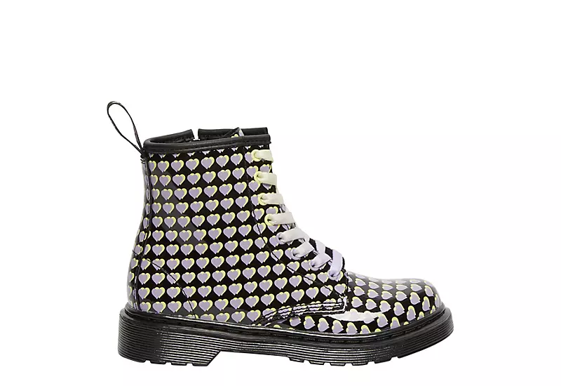 Dr. Martens Dr.martens Girls 1460 Combat Boot - Black 4 Dr. Martens Dr.martens Girls 1460 Combat Boot - Black - Image 2