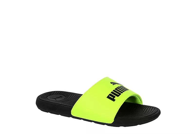 Puma Boys Cool Cat 2.0 Sport Slide Sandal - Lime 3 Puma Boys Cool Cat 2.0 Sport Slide Sandal - Lime