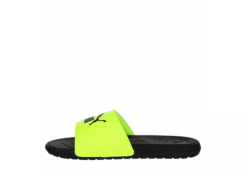 Puma Boys Cool Cat 2.0 Sport Slide Sandal - Lime 6 Puma Boys Cool Cat 2.0 Sport Slide Sandal - Lime - Image 4