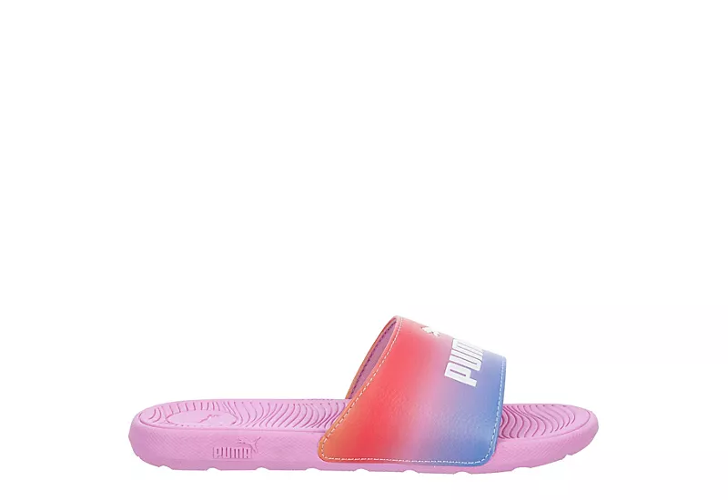 Puma Girls Cool Cat Slide Sandal - Pink 4 Puma Girls Cool Cat Slide Sandal - Pink - Image 2