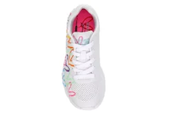 Skechers Girls Uno Lite Sneaker - White -Shoe Sales Store US 01 702811 05