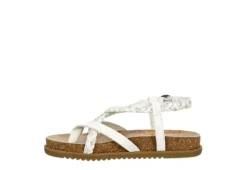 Blowfish Girls Foxtail-k Sandal - Off White -Shoe Sales Store US 01 702823 03