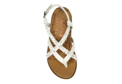 Blowfish Girls Foxtail-k Sandal - Off White -Shoe Sales Store US 01 702823 05