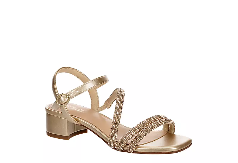 Cupcake Couture Girls Elora Dress Sandal - Champagne 3 Cupcake Couture Girls Elora Dress Sandal - Champagne