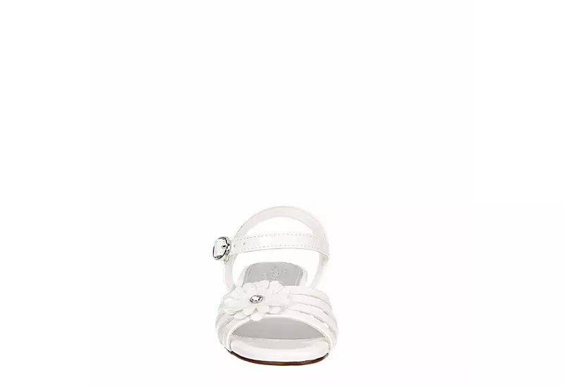 Cupcake Couture Girls Infant Lil Blossom Sandal - White 5 Cupcake Couture Girls Infant Lil Blossom Sandal - White - Image 3