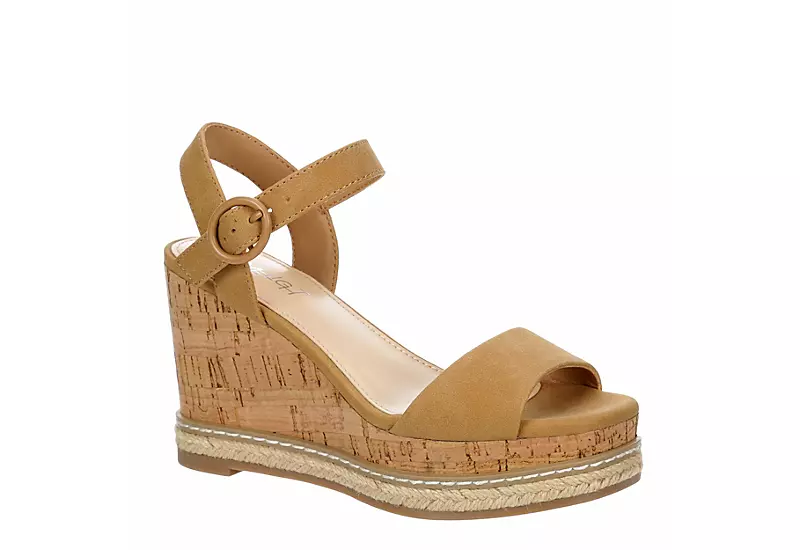 Limelight Girls Carlie Wegde Sandal - Tan 3 Limelight Girls Carlie Wegde Sandal - Tan
