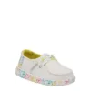 Heydude Girls Infant Wendy Toddler Slip On Sneaker - White -Shoe Sales Store US 01 702918 00