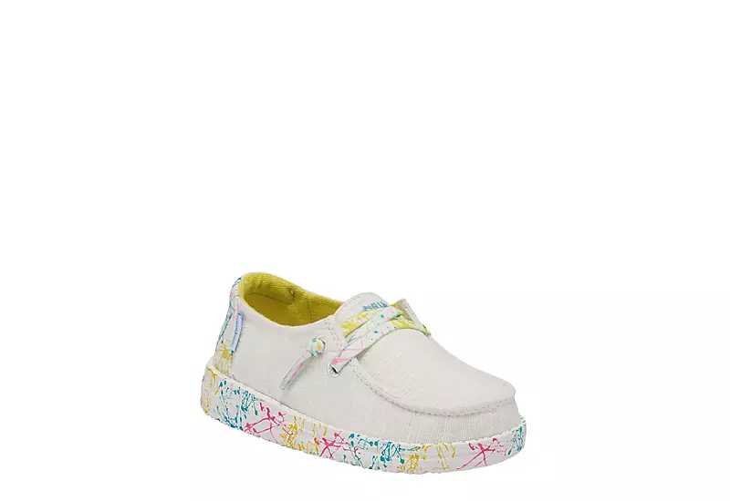 Heydude Girls Infant Wendy Toddler Slip On Sneaker - White 3 Heydude Girls Infant Wendy Toddler Slip On Sneaker - White