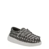 Heydude Boys Infant Wally Toddler Slip On Sneaker - Grey -Shoe Sales Store US 01 702923 00