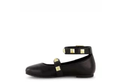 Marc Fisher Girls Tashi Buckle Dress Flat - Black -Shoe Sales Store US 01 702956 03
