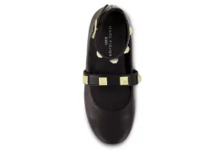 Marc Fisher Girls Tashi Buckle Dress Flat - Black -Shoe Sales Store US 01 702956 05