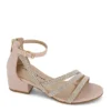 Marc Fisher Girls Pattye Salto Dress Sandal - Blush -Shoe Sales Store US 01 702957 00