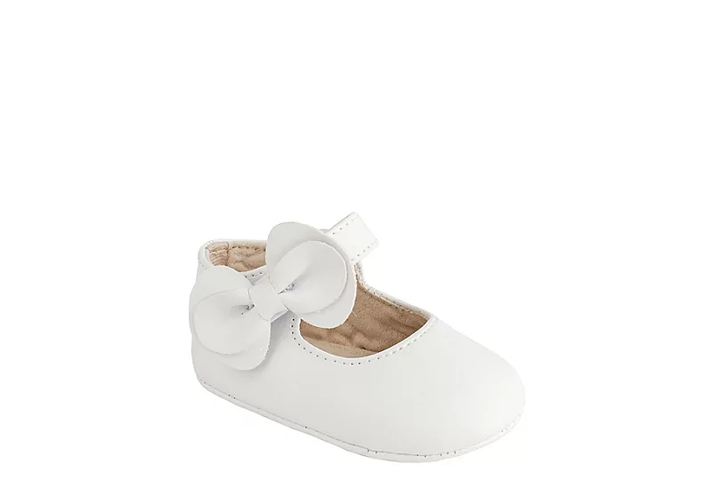 Baby Deer Girls Infant Jade Dress Flat - White 3 Baby Deer Girls Infant Jade Dress Flat - White