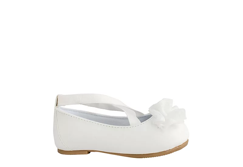 Baby Deer Girls Infant Ellen Dress Flat - White 4 Baby Deer Girls Infant Ellen Dress Flat - White - Image 2