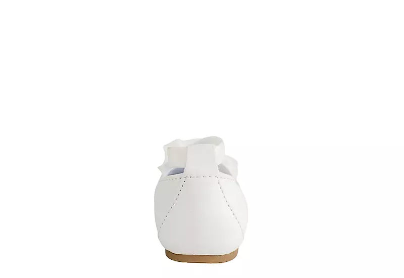 Baby Deer Girls Infant Ellen Dress Flat - White 7 Baby Deer Girls Infant Ellen Dress Flat - White - Image 5