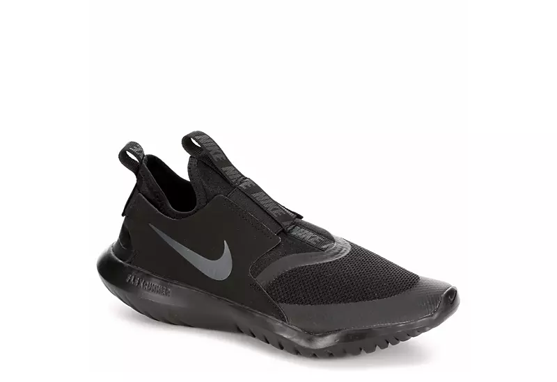 Nike Boys Flex Runner Slip On Sneaker - Black 3 Nike Boys Flex Runner Slip On Sneaker - Black
