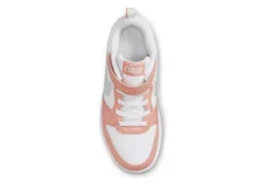 Nike Girls Court Borough 2 Low Top Sneaker - White -Shoe Sales Store US 01 807753 04