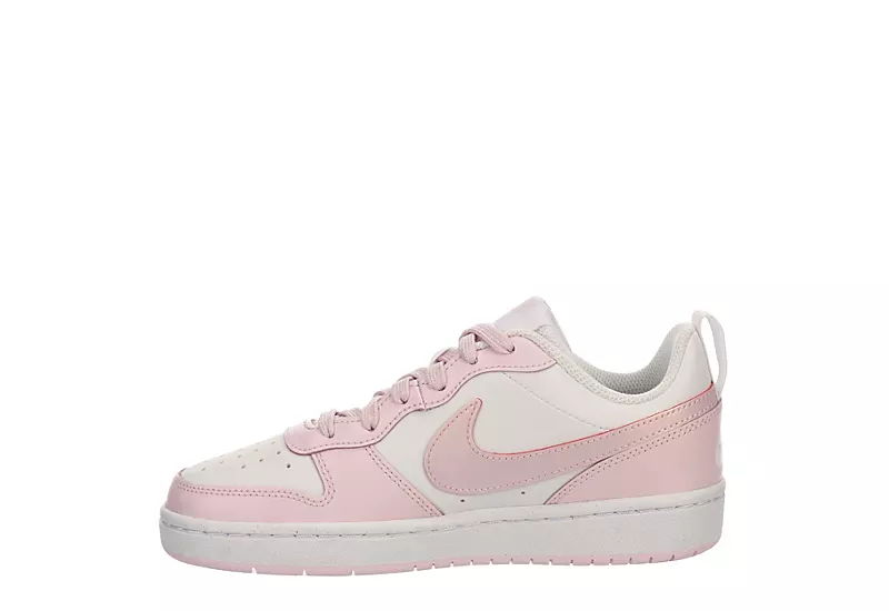 Nike Girls Court Borough 2 Low Top Sneaker - White 6 Nike Girls Court Borough 2 Low Top Sneaker - White - Image 4