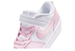 Nike Girls Court Borough 2 Low Top Sneaker - White -Shoe Sales Store US 01 807985 06