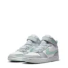 Nike Girls Court Borough 2 Mid Top Sneaker - Platinum -Shoe Sales Store US 01 808056 00