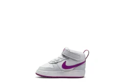 Nike Girls Infant Court Borough 2 Mid Top Sneaker - Platinum -Shoe Sales Store US 01 808080 02